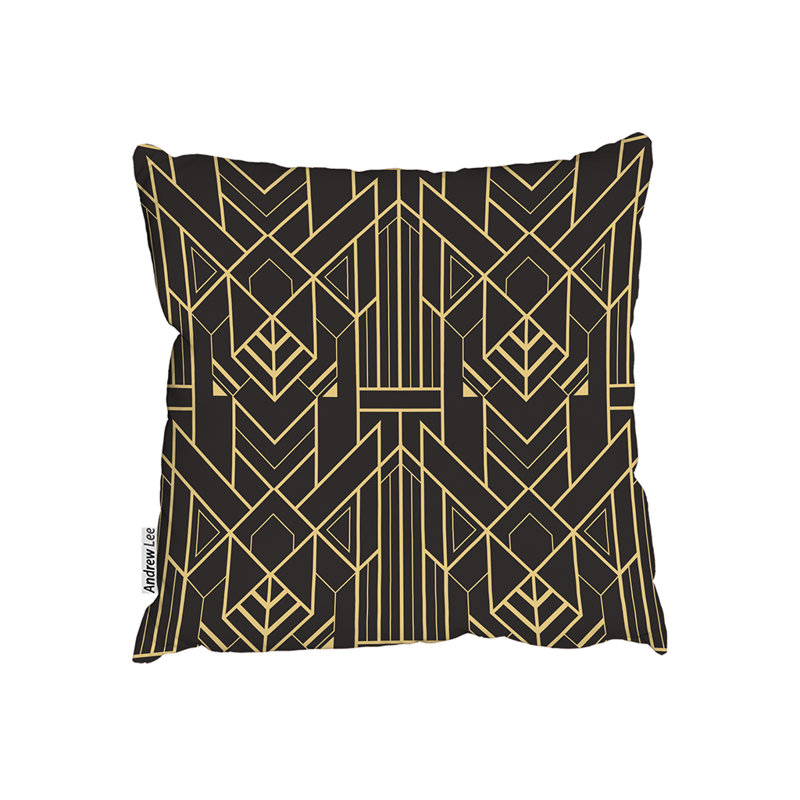 Indoor / Outdoor Geometric Square Cushion, 45cm H x 45cm W