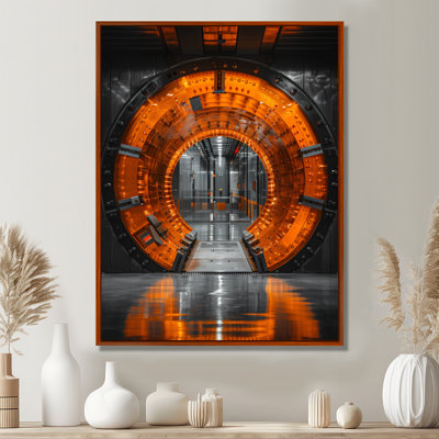Orange noir, coffre-fort de sécurité - Banks, art mural