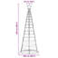  LED Christmas Tree with 390 LEDs 250 cm Iron-1363244562