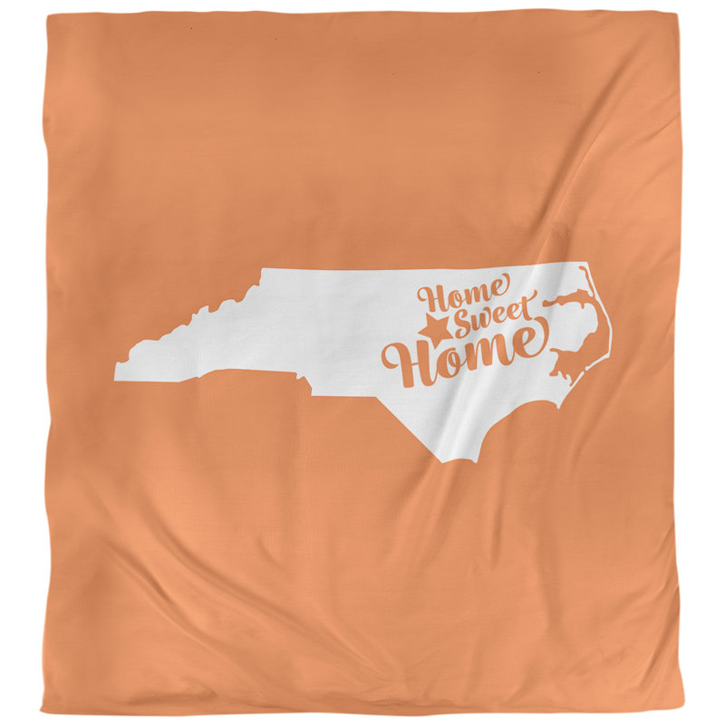 Housse de couette raleigh doux, Housse de couette pour grand lit, Orange, Microfibre