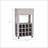 1-Drawer 12-Bottle Wine Cabinet-220210835