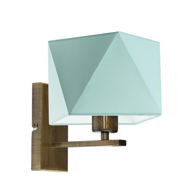Awilda Steel Armed Sconce, Gold, Mint