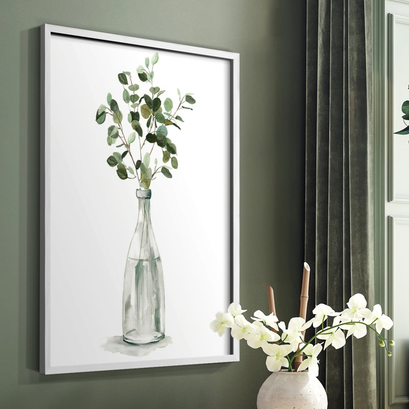 «Botanical Arrangement I», reproduction encadrée - bois massif, Blanc, H 20 po x l 16 po