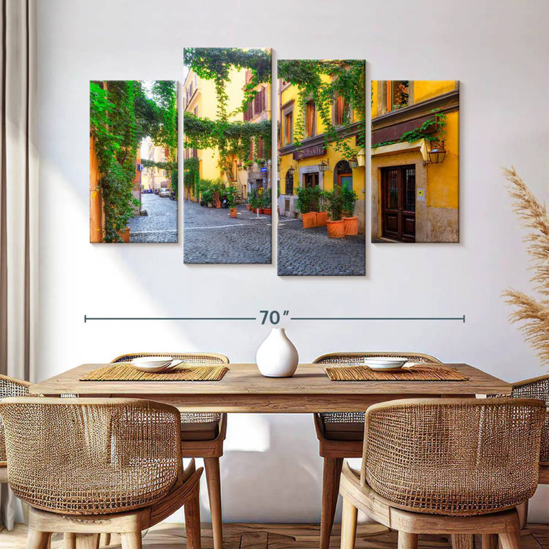 Tergel Street In Trastevere, H 42 po x l 68 po