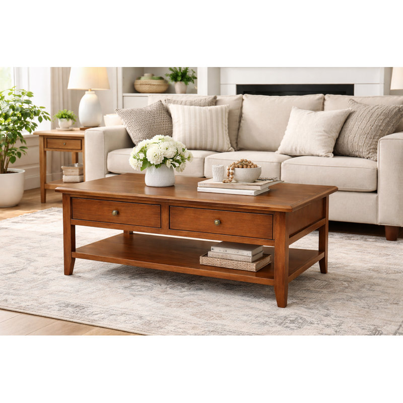 Table basse Beth, Doré havane
