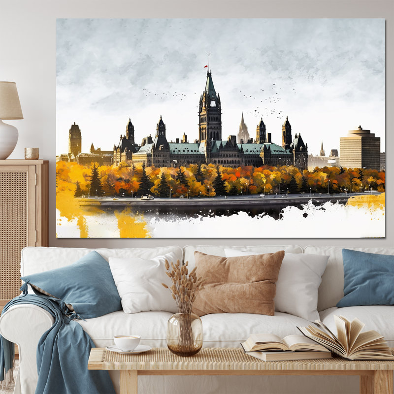 «Ottawa In The Fall I - City Ottawa», art mural sur toile