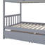 Lit superposé simple au-dessus de simple avec tiroirs doubles, configuration de lit simple transformable-1084814376