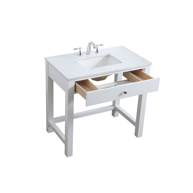 Ensemble de meuble-lavabo simple 36 po Hudson, Blanc