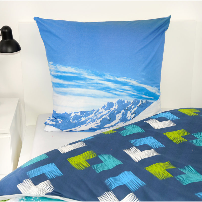Skier Duvet Cover Set