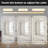 LED Bathroom Mirror, 3-Color Dimmable Lighting, Modern Rectangle Wall Vanity Mirror, Crystal Crush Diamond Mirror-1895386301