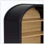 Bibliothèque arquée à 4 niveaux, bibliothèque arquée avec tablettes de rangement