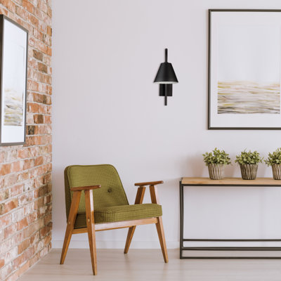 Eclipse Curved Arm Modern Wall Light