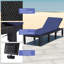 Chaise longue inclinable 77 po avec coussins 77 po-86793994