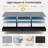 Tri-fold 6'' Memory Foam Mattress, Foldable Futon Mattress with Washable Cover, Extra Support Portable Murphy Bed Mattress-448156870