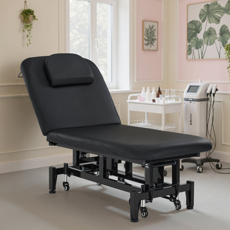 Fauteuil de massage inclinable et électrique avec spa réglable, Black