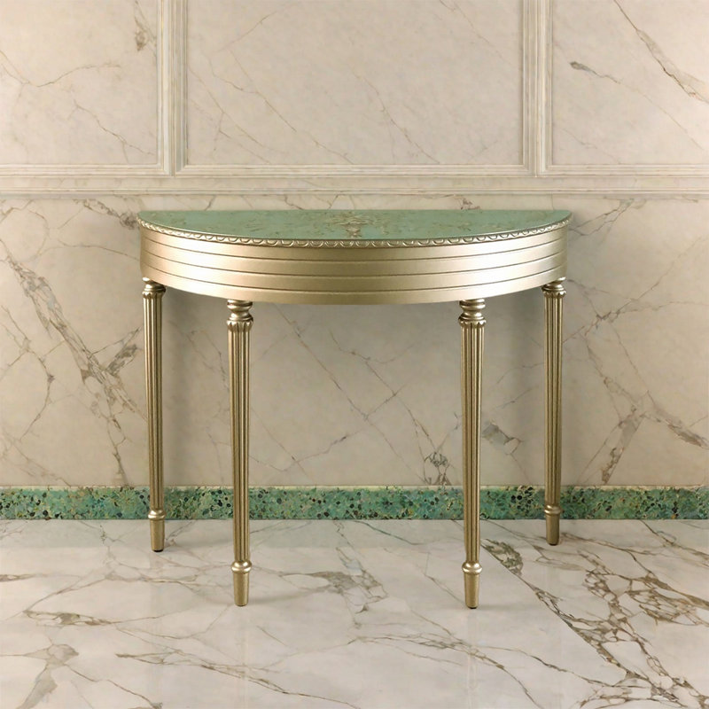 Console simple semi-circulaire, Vert