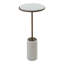 Short Cored Marble Table-Bronze