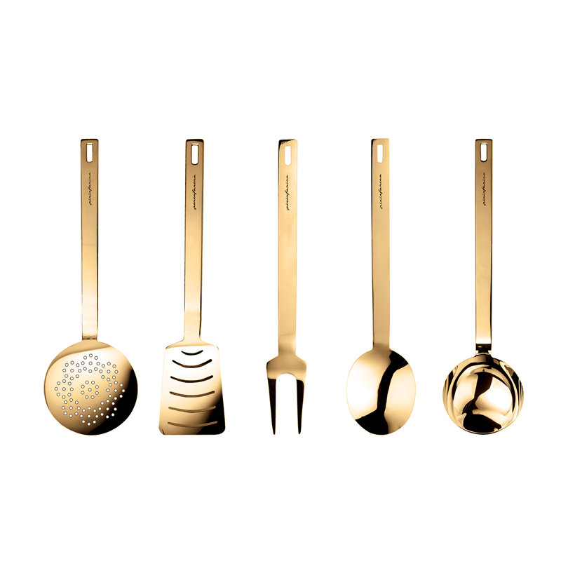 Ensemble de couverts Stile avec boîte - 5 pièces, Or