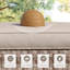 Chaise de patio pivotante en osier toutes saisons avec coussins All Weather