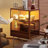Nut-brown Solid Wood+Tempered Glass+Stainless Steel Display Cases