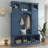 Modern All-in-One Hall Tree with Adjustable Shelves, Classic Arched Farmhouse Storage Bench, and Dual Side Cabinets for Elegant Entryway Organization-129333369