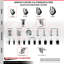 Ensemble de roulettes extensibles en poly pivotant avec 2 freins-92142728-92142731