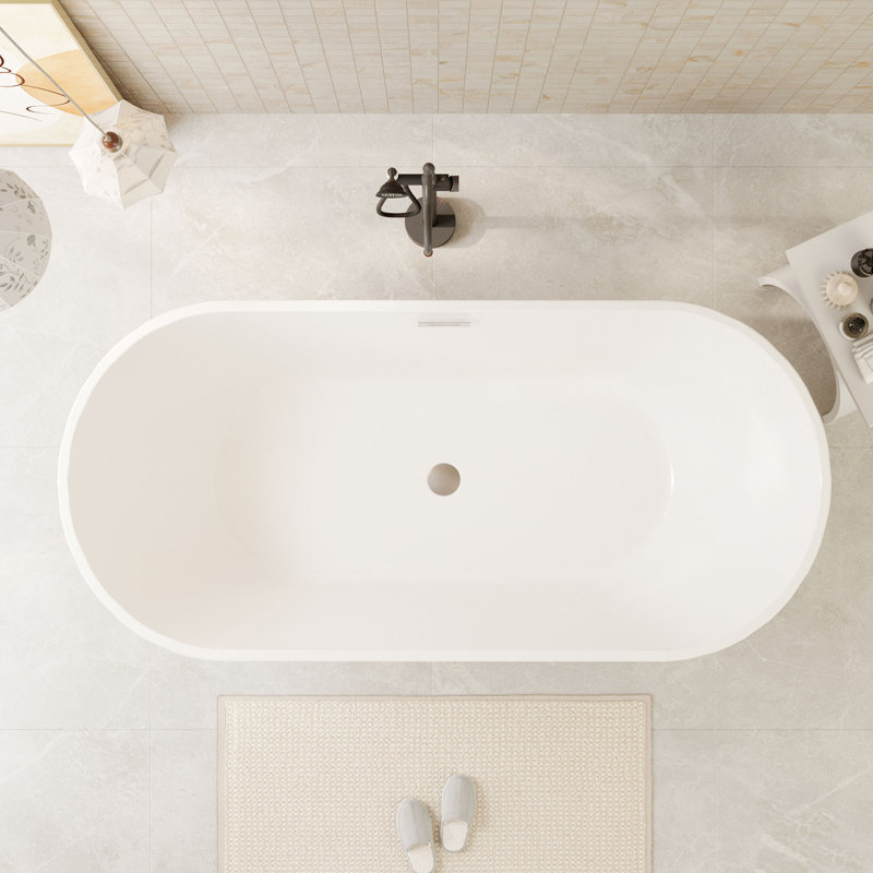 Aspen Casainc Freestanding Soaking Acrylic Bathtub