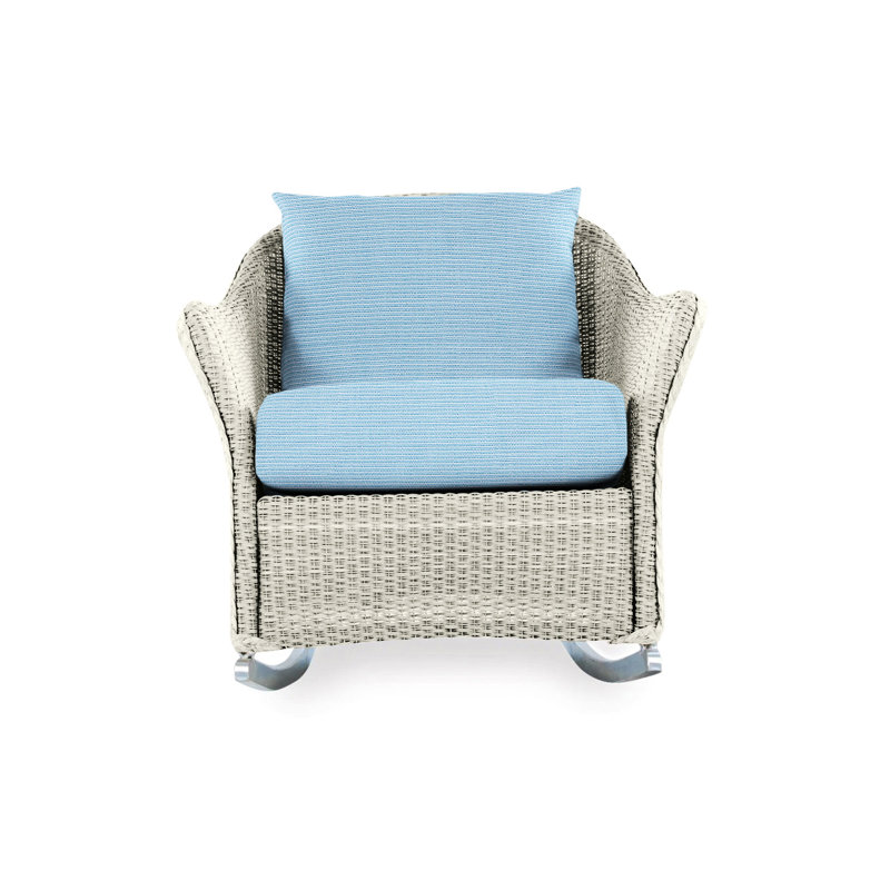 Weekend Retreat Outdoor Rocker Chair, Demo Oatmeal, Linen