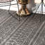 Tapis d'intérieur / extérieur à motif géométrique gris Kory-1445796790