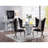 Wolverton Upholstered Side Chair in Black and Silver (Set of 2)