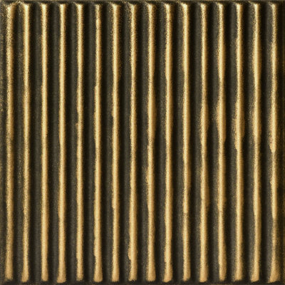Corrugated 1.6 ft. x 1.6 ft. Glue-up Polystyrene Ceiling Tile