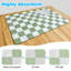 Tapis de séchage à carreaux pour comptoir de cuisine, tapis de café absorbant antidérapant, tapis résistant à la chaleur pour comptoir, décor de bar à café 16 po x 24 po vert