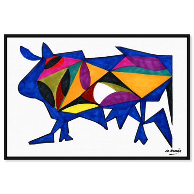 Manuel Roman - Bull Sunrise Print by Oliver Gal