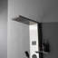Dual 4-In-1 2-Jet Rainfall Shower Panel System With Rainfall Shower Head,Shelf,Stub Spout And LED Light-102831333