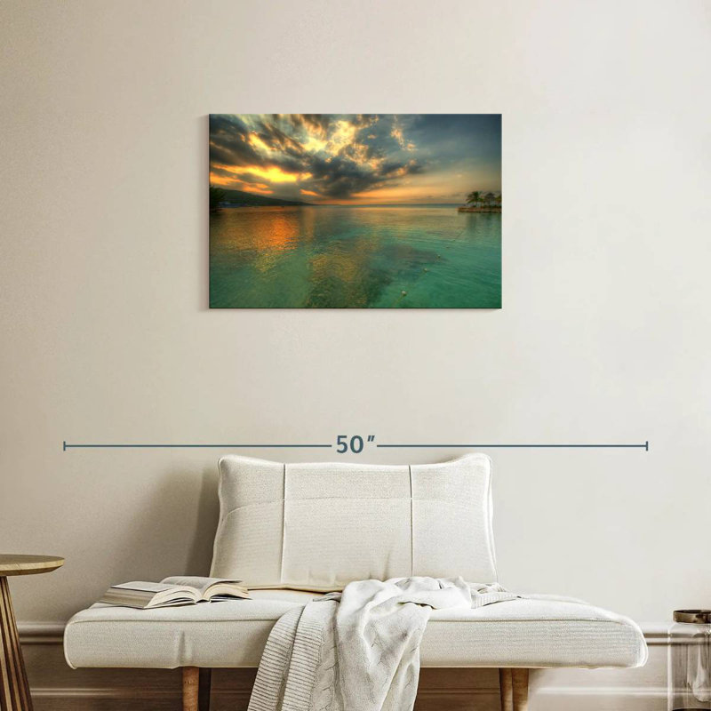 Gillard Ocho Rios Beach Sunset, H 20 po x l 30 po