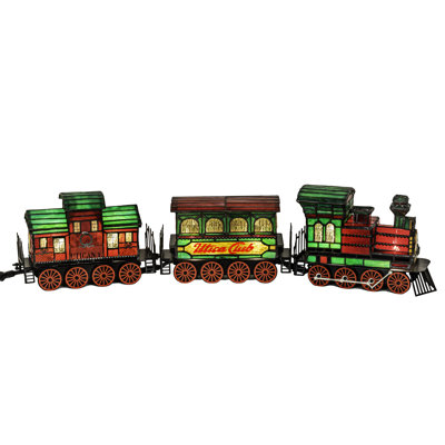 7'' Transportation Themed Lighted Art Glass