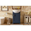 Meuble-lavabo de 20 po avec lavabo en céramique, ensemble de meuble-lavabo simple autoportant avec porte à fermeture douce, lavabo en céramique bombé
