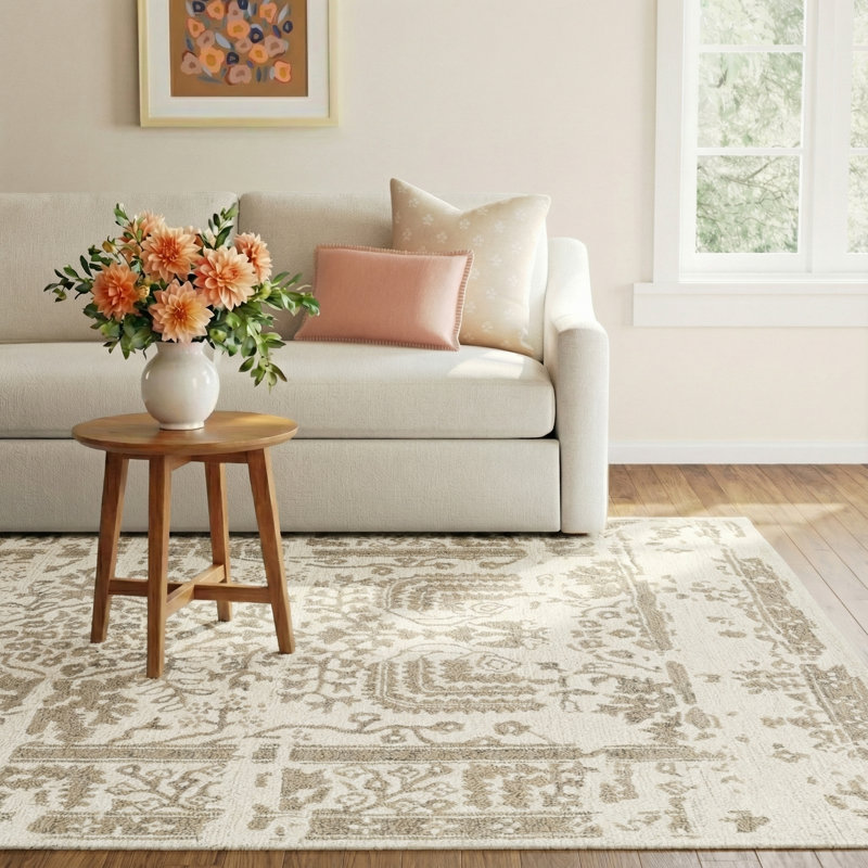 Androulla Wool Oriental Indoor Rug, Rectangle 8' x 10'