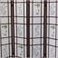 Cloison Shoji à 4 panneaux au fini cerisier, conception traditionnelle d'inspiration asiatique pour plus d'intimité et de décoration