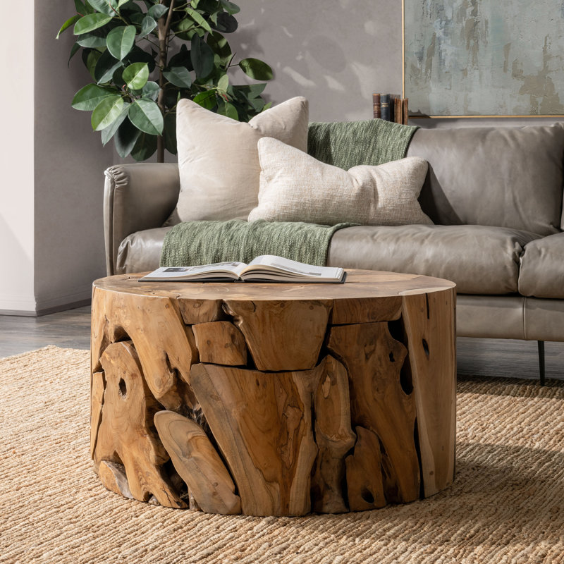 Rhea Solid Wood Coffee Table