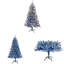 Sapin de Noël artificiel à charnière pré-éclairé 6 pi, arbre de Noël artificiel enneigé enneigé avec 750 branches de Noël