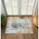 Tapis abstrait gris / orange Elkhorn