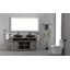 Miroir de salle de bain 72 po x 36 po x 1,5 po en aluminium avec cadre à DEL, noir mat