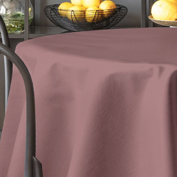 Nappe en faux lin, 108 po x 72 po, Rose
