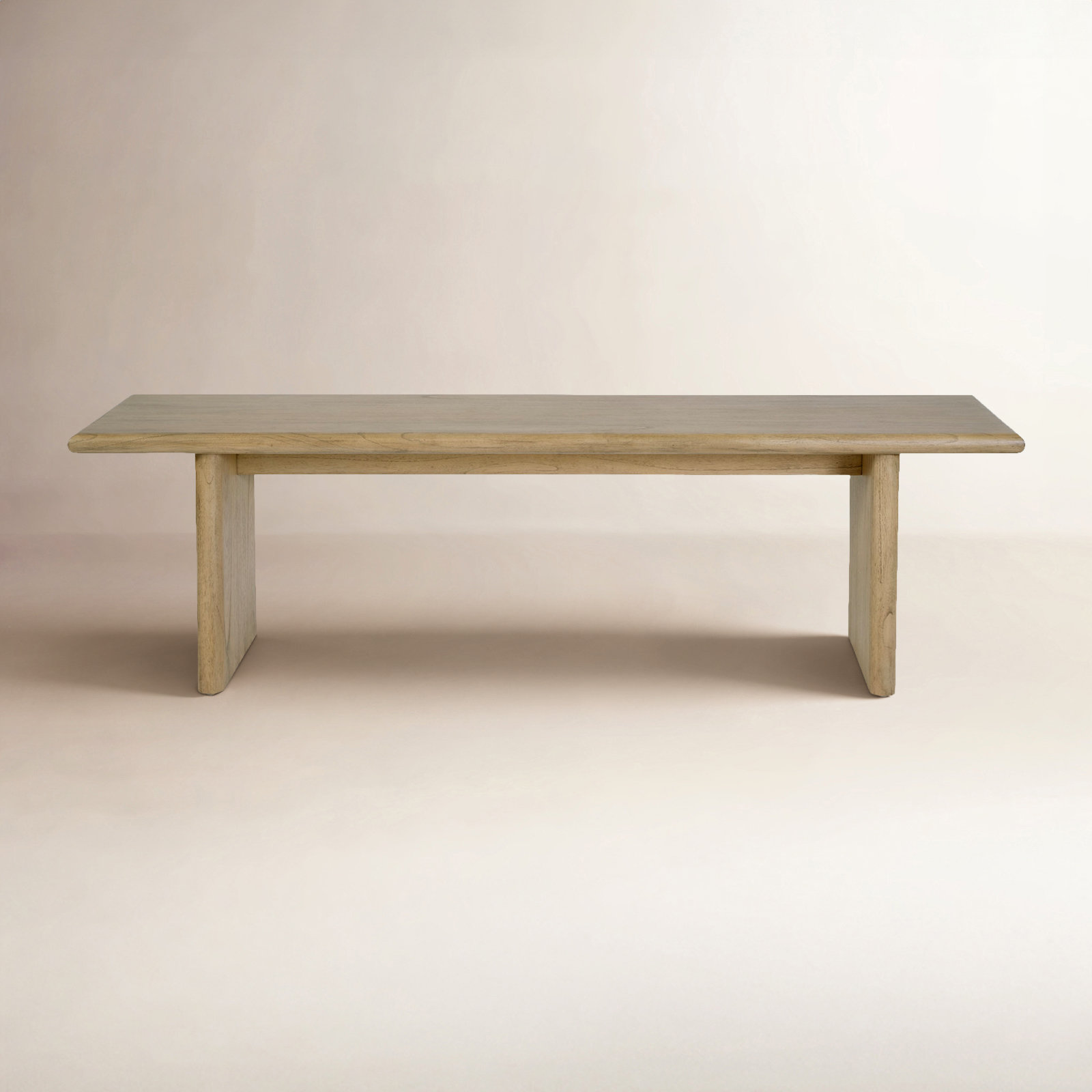 Soleil 64" Dining Bench, Blonde Oak