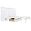 White Bed With Profuse Storage Capacity - Maximize Room Space In Homes. Full Size For Comfort. Store Pillows, Clothes, Neatly. Design. Charging Available. Easy To Assemble. 75.1in Length X 56.7in-558724770-558724765