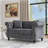 Luxurious Chesterfield 2 Seater Sofa With Rolled Arms And Nailhead Trim, Ideal For Living Room, Bedroom Or Office Relaxation-1617163917-1617163919