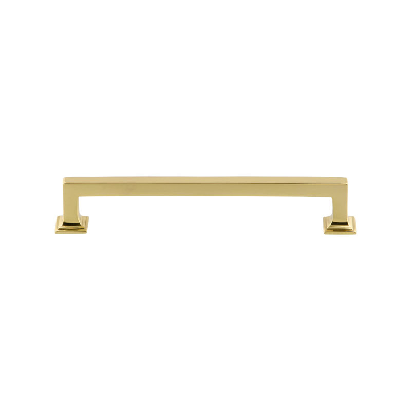 Grandeur Geneva 6" Brass Handle Pull, Polished Brass