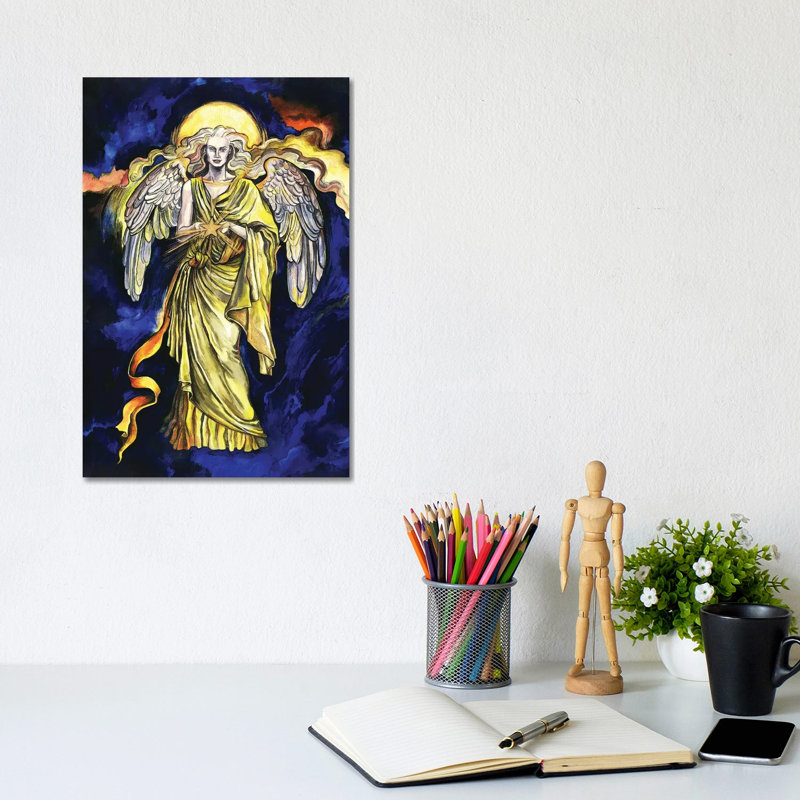 The Seven Archangels - Archangel Jophiel by Fanitsa Petrou - Wrapped Canvas Gallery-Wrapped Canvas Giclée