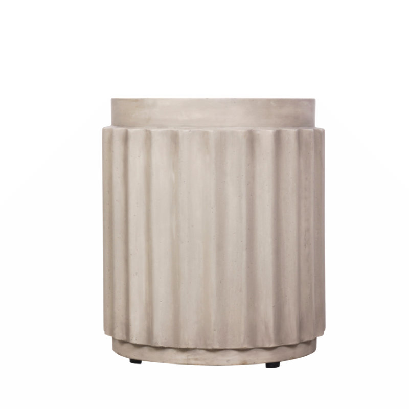 Table d'appoint ronde ronde L 14,67 po, L 14,6 po x L 14,6 po x H 17 po